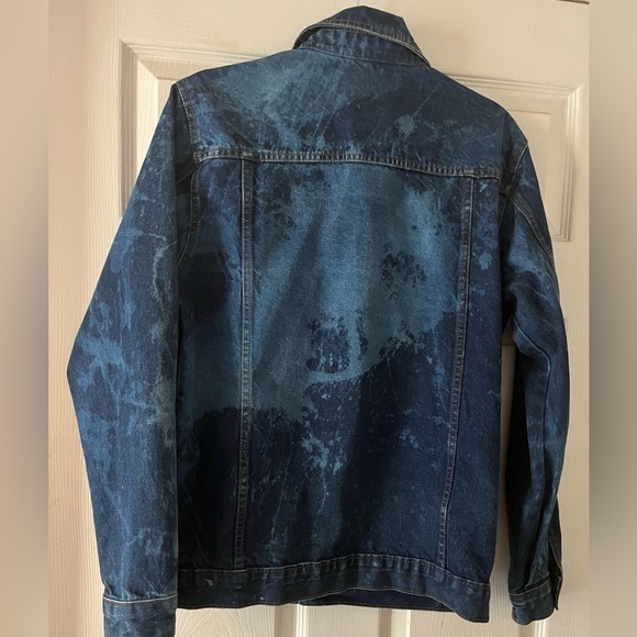 Vintage Rare One-OF-A-Kind‎ 70’s Acid Wash Denim Trucker Jacket Men’s M - Picture 12 of 14